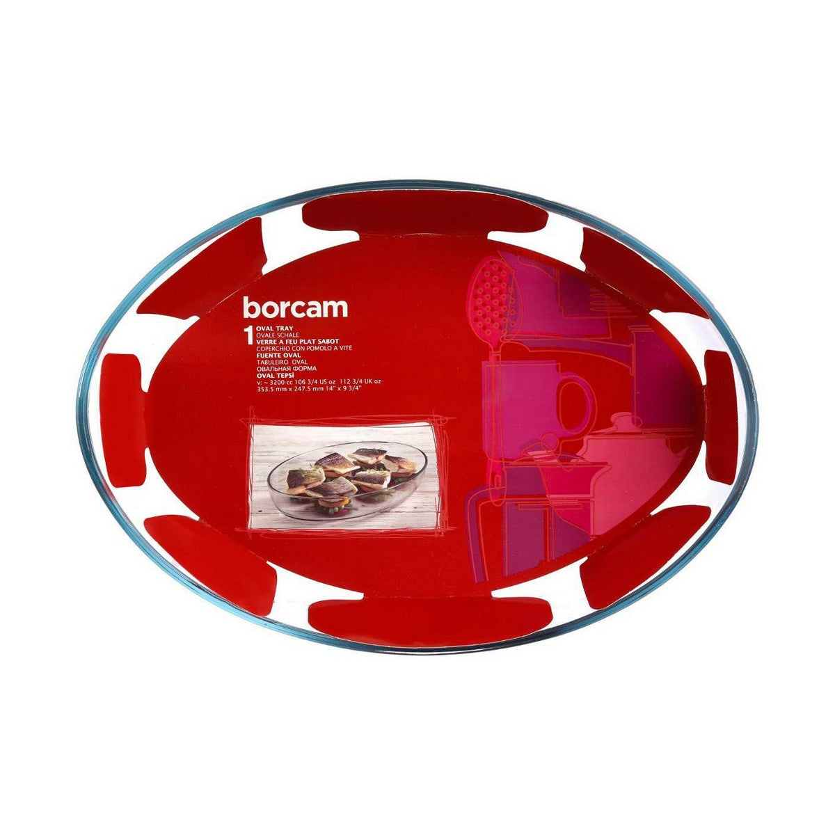 Teglia da Cucina 5five Cristallo Trasparente (35 x 25 cm)