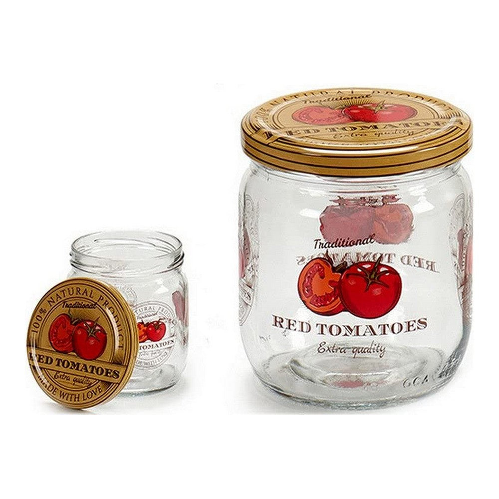 Barattolo di Vetro Red Tomatoes 425 cc (17,5 x 10 x 17,5 cm)