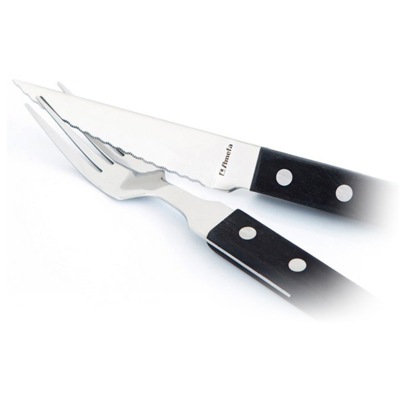 Coltello Seghettato Amefa Pizza (6 pezzi) Acciaio inossidabile