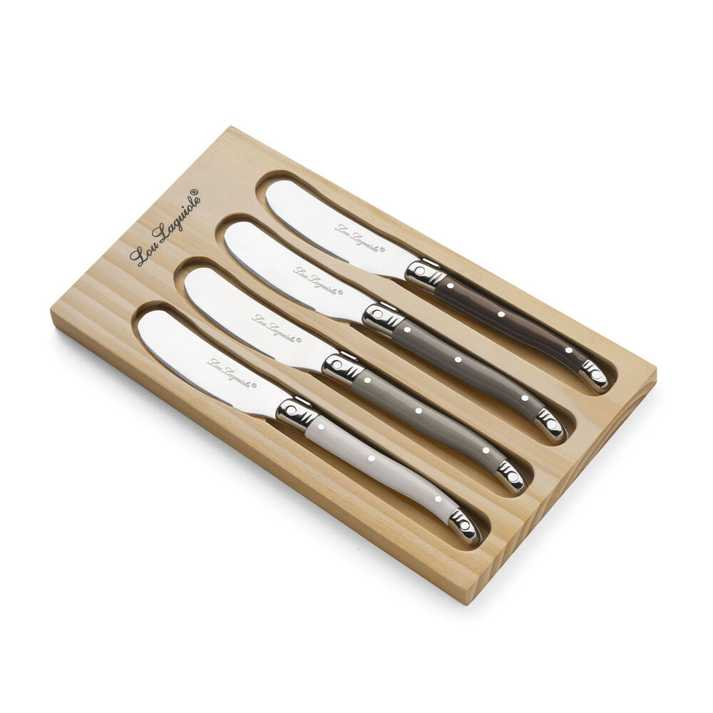 Set di Coltelli Amefa 4 Pezzi Burro Metallo