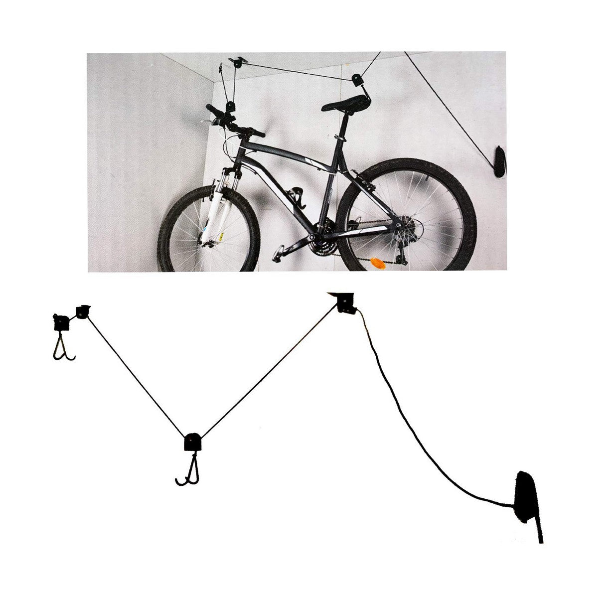 Cavalletto per bici Dunlop Da soffitta