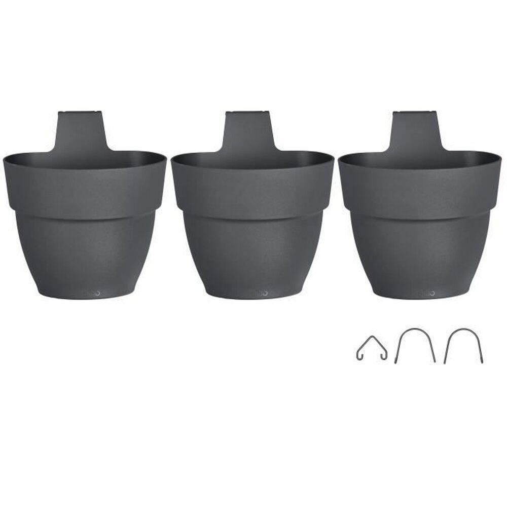 Vaso Elho Vibia Campana Foret 17,1 x 20,7 x 29,7 cm 3 Unità Antracite