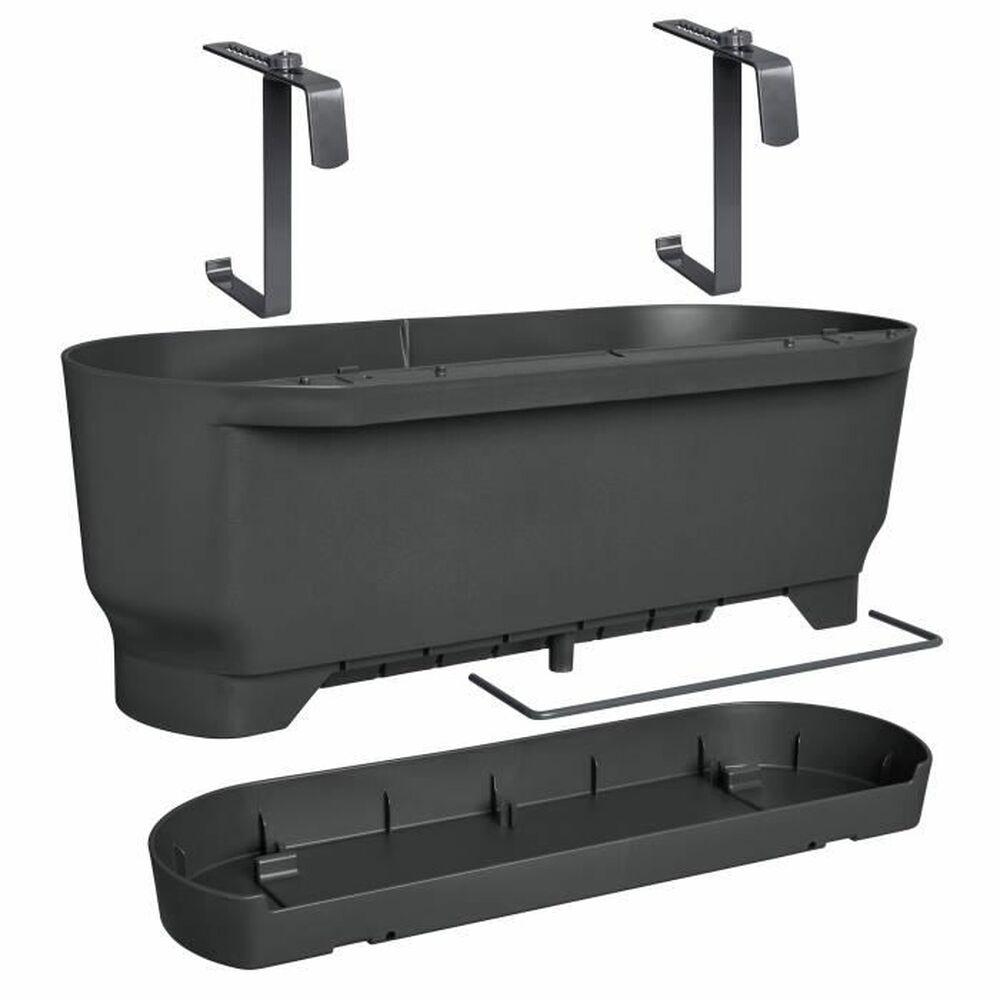 Vaso Elho Greenville 21,2 x 52 x 19,4 cm Nero
