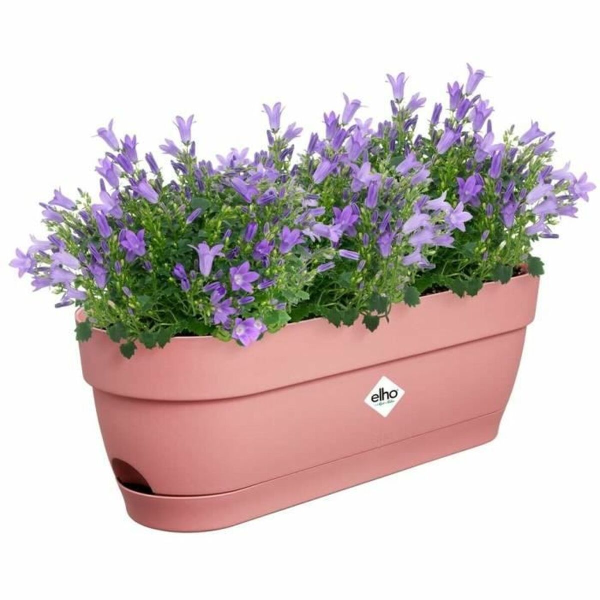 Vaso rettangolare da Balcone Elho Rotonda Rosa Plastica