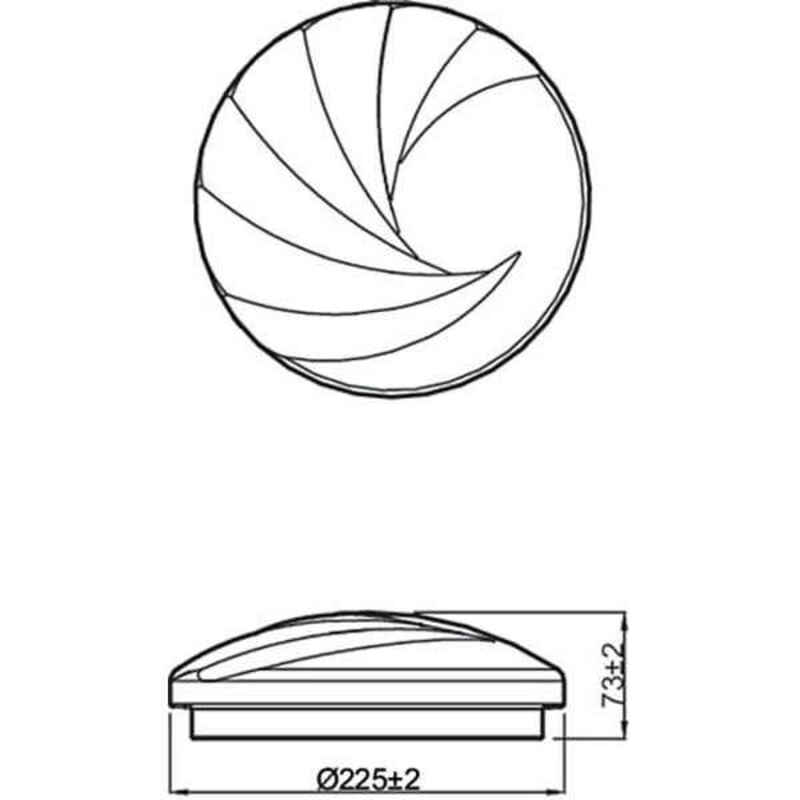 Plafoniera Philips Shell Ø 25 cm Bianco 10 W Metallo/Plastica (4000 K)
