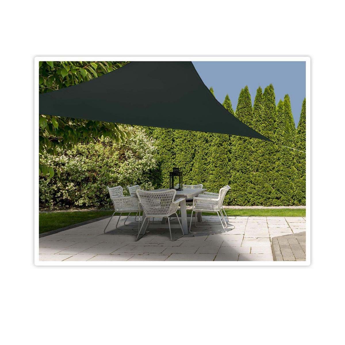 Tenda Ambiance Poliestere Grigio scuro Triangolare (3,6 x 3,6 x 3,6 m)