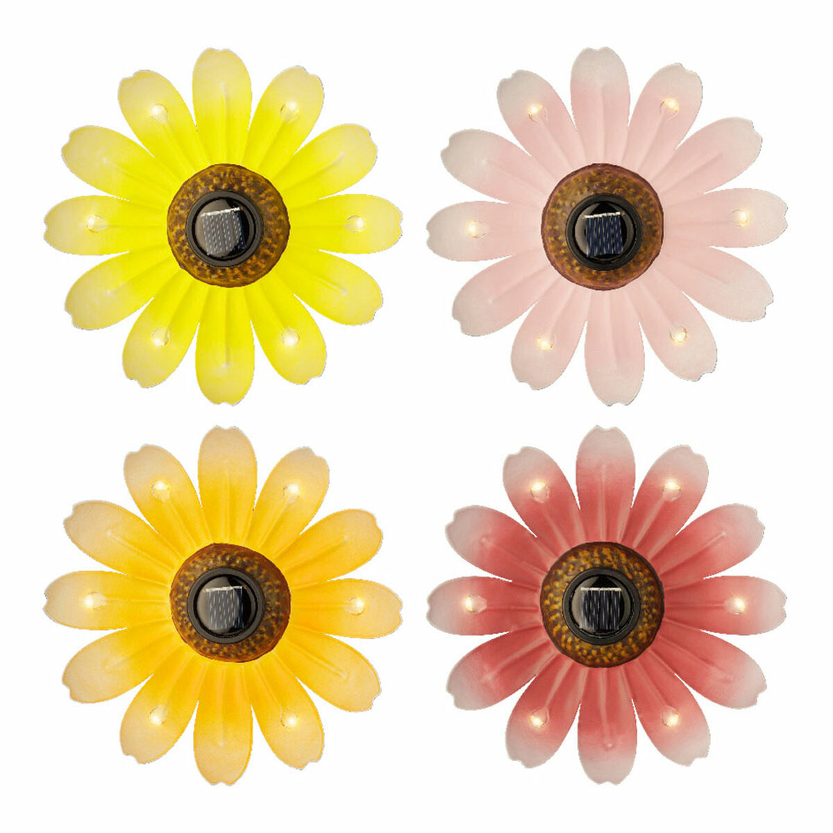 Luce solare Lumineo Fiore Ø 14 x 4 cm
