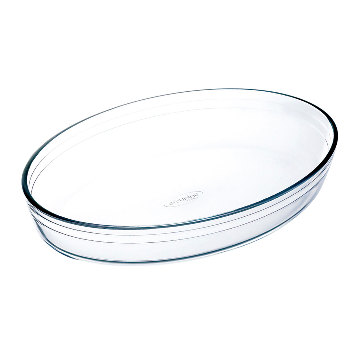 Pirofila da Forno Ô Cuisine Ovalada 30 x 21 x 7 cm Trasparente Vetro (4 Unità)