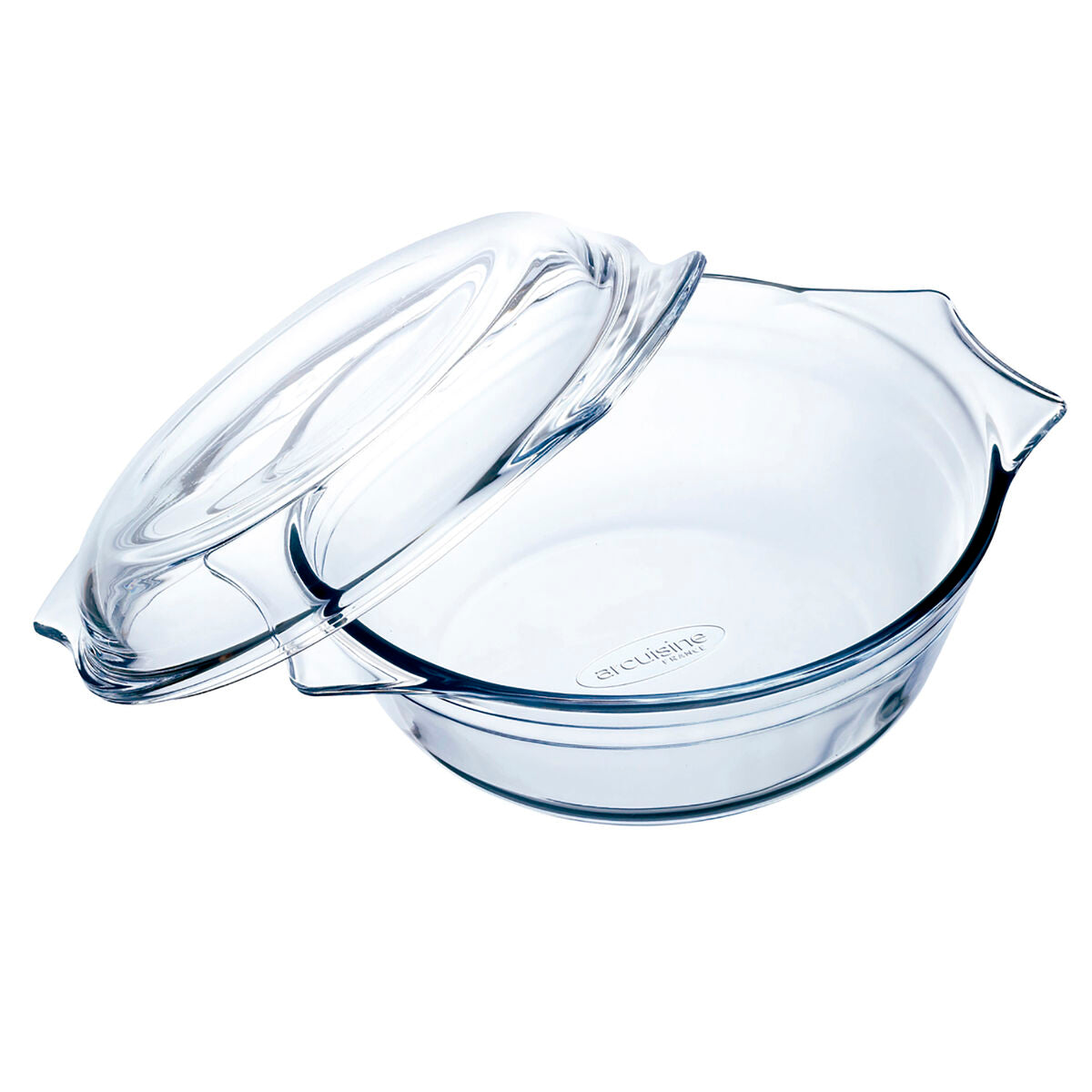Pirofila da Forno Ô Cuisine Con coperchio 21,5 x 18 x 8,5 cm Trasparente Vetro (3 Unità)