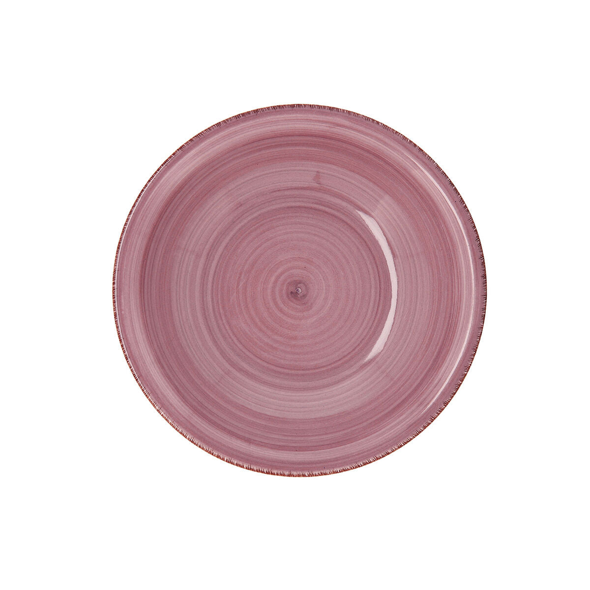 Piatto Fondo Quid Peoni Vita Ceramica Rosa (ø 21,5 cm) (12 Unità)