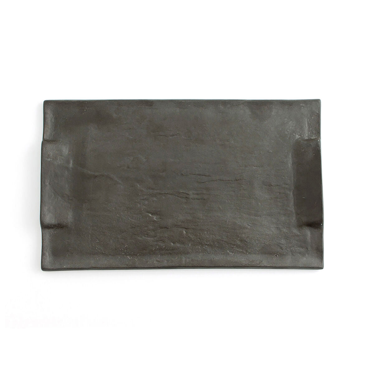 Vassoio per aperitivi Quid Mineral Ceramica Nero 30 x 18 cm (6 Unità)