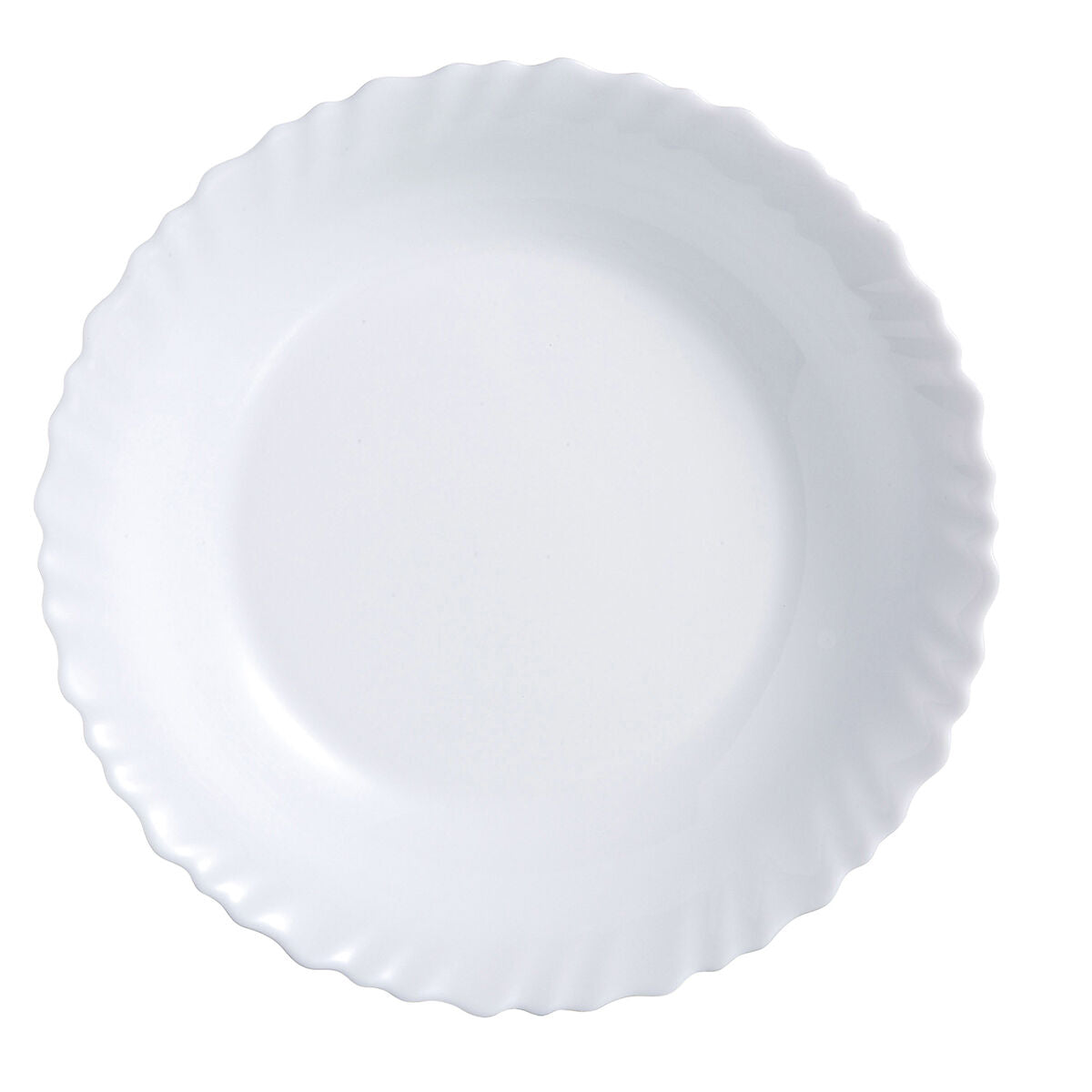 Piatto Piano Luminarc Feston Bianco Vetro (25 cm) (24 Unità)