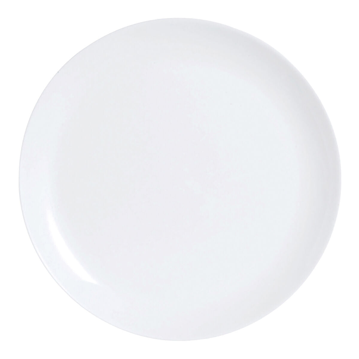 Piatto Piano Luminarc Diwali Bianco Vetro (25 cm) (24 Unità)