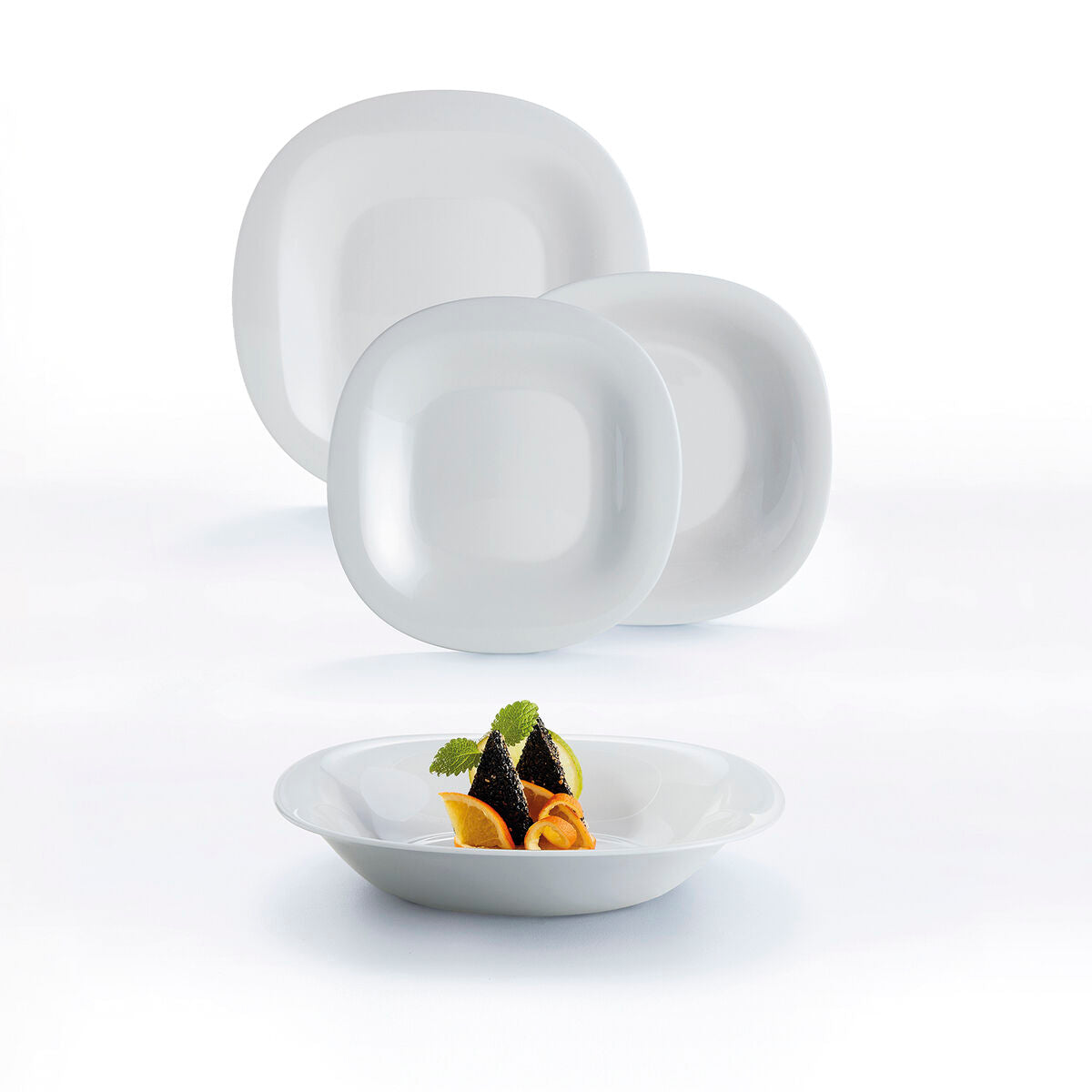 Ciotola Luminarc Diwali Grigio Vetro Vetro temperato (14,5 cm) (24 Unità)