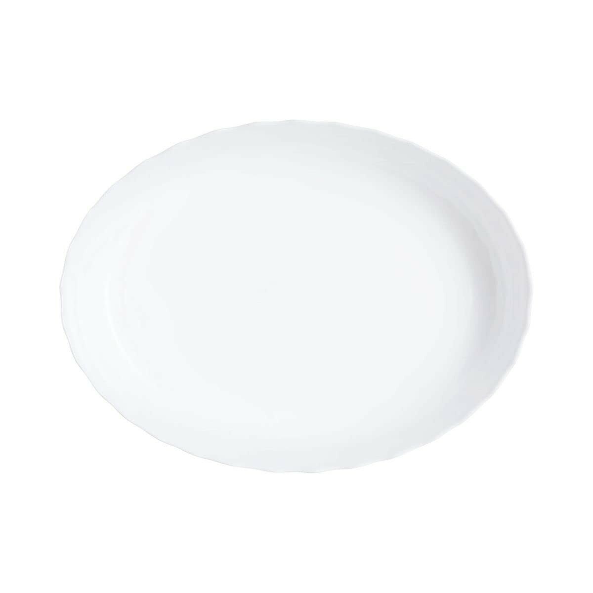 Teglia da Cucina Luminarc Trianon Ovale Bianco Vetro (31 x 24 cm) (6 Unità)