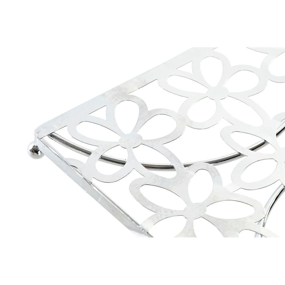 Sottopentola DKD Home Decor Argento Metallo (18 x 18 x 1.5 cm)