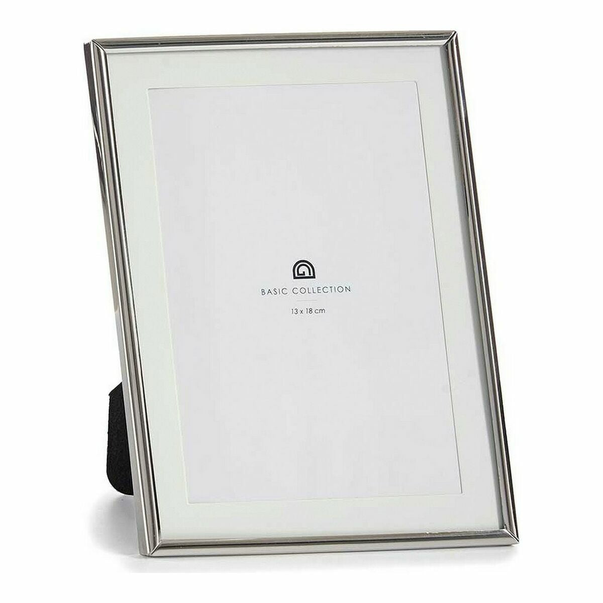 Cornice Portafoto Cristallo Argentato Acciaio (12 x 19,5 x 15,5 cm) (12 Unità)