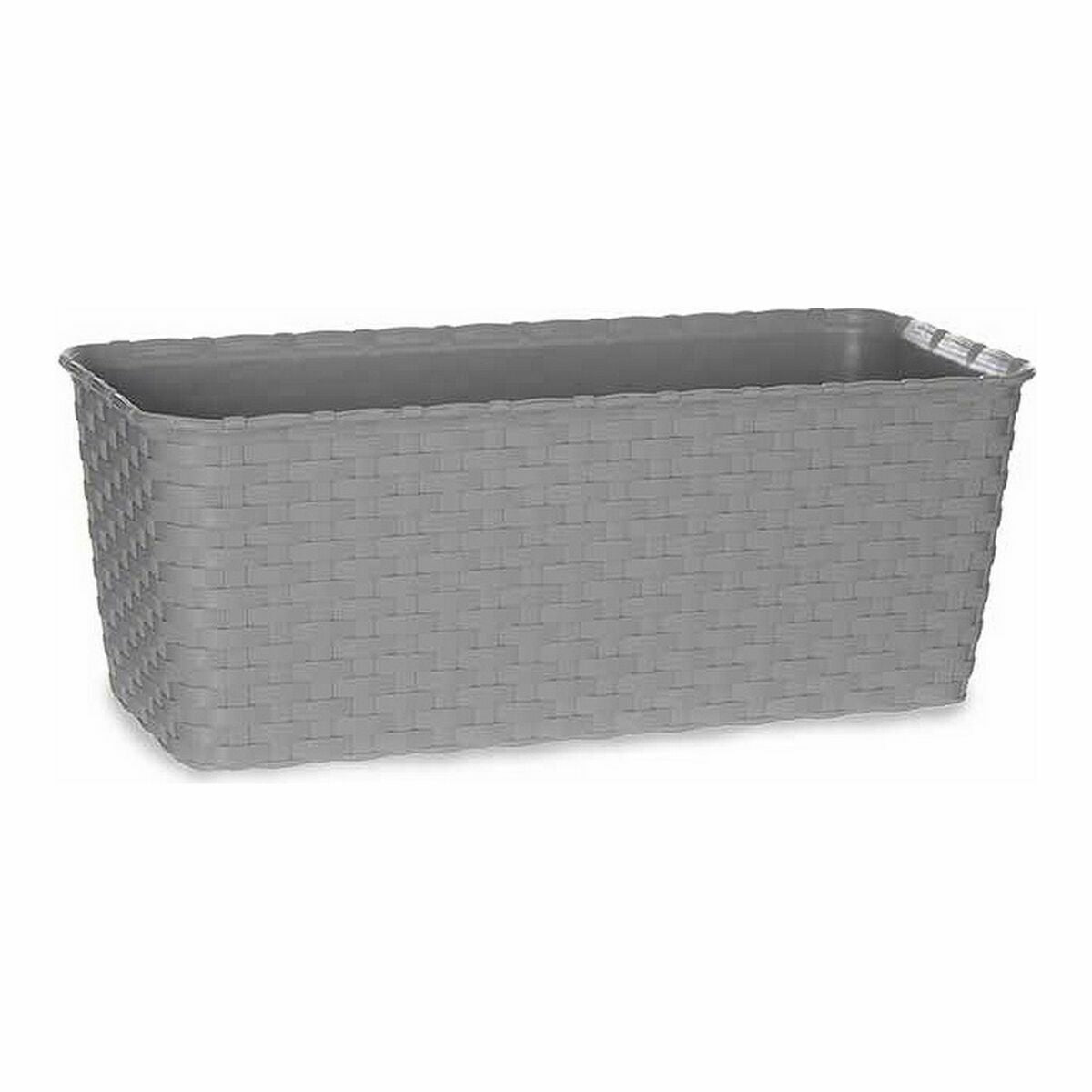 Vaso Autoirrigante Grigio Plastica (13 x 11 x 29 cm) (12 Unità)