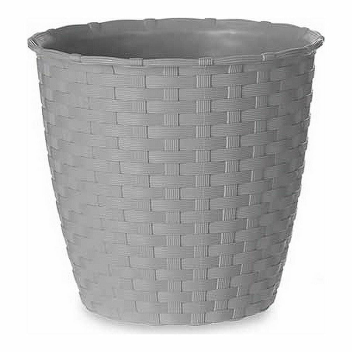 Vaso Grigio Plastica (14 x 13 x 14 cm) (12 Unità)