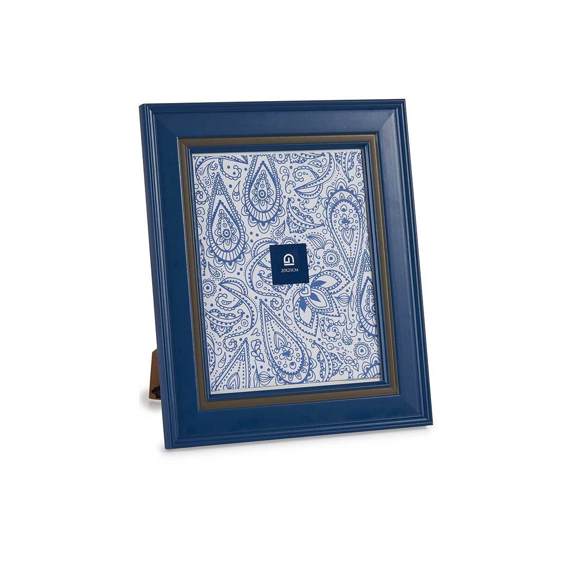 Cornice Portafoto Cristallo Azzurro Plastica (6 Unità) (2 x 33 x 28 cm)