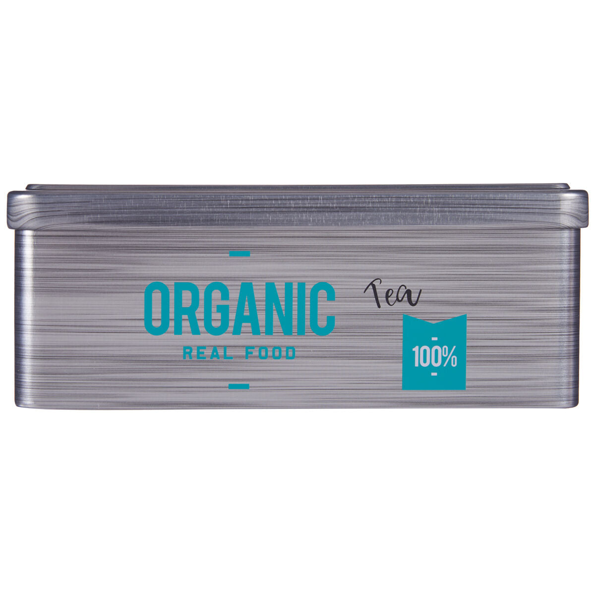 Scatola per Infusioni Organic Tea Grigio Latta (11 x 7,1 x 18 cm) (24 Unità)