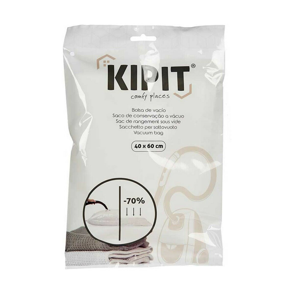 Sacchetti sottovuoto Trasparente Plastica 40 x 60 cm (12 Unità)