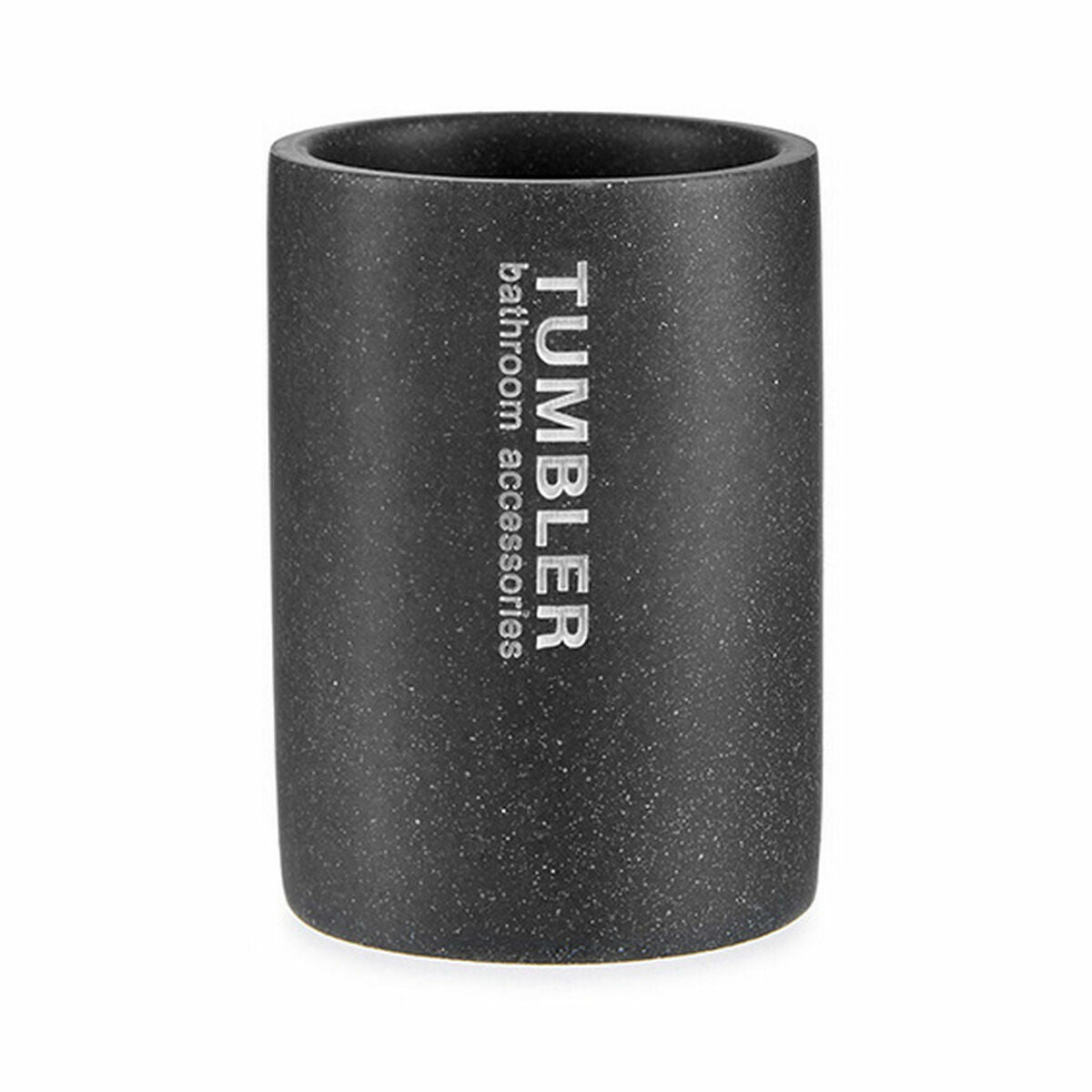 Portaspazzolini da Denti Tumbler Grigio Resina 7,5 x 10,2 x 7,5 cm (12 Unità)