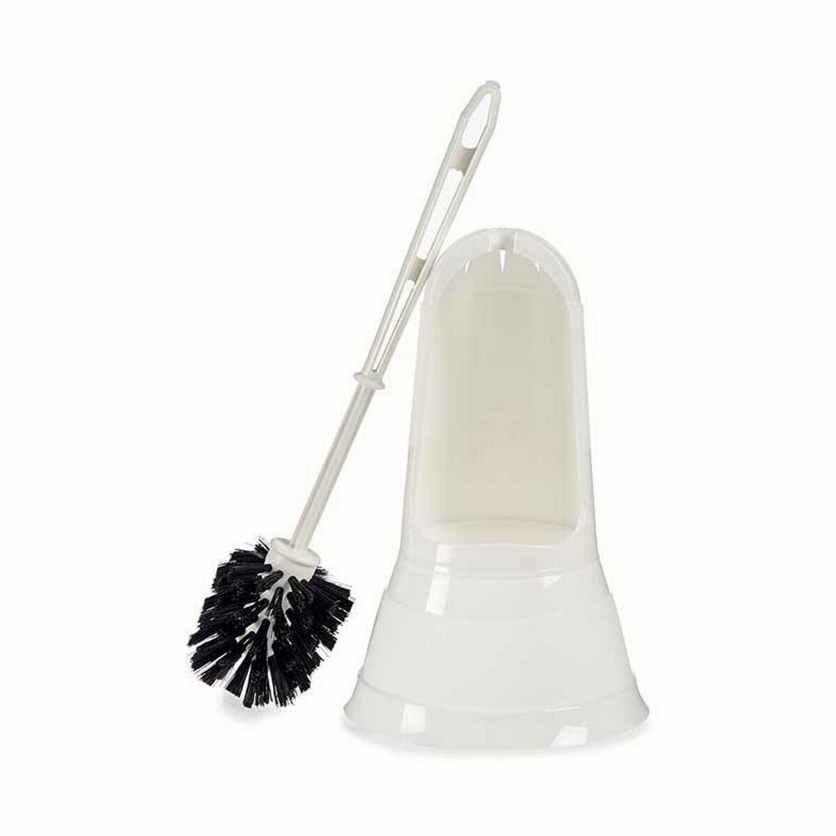 Scopino per il Bagno Bianco Nero PVC polipropilene 16 x 36,2 x 16 cm (6 Unità)