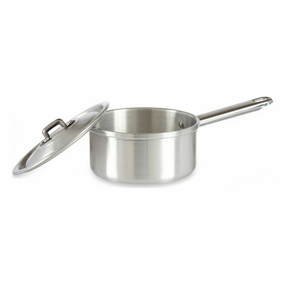 Casseruola con Coperchio Ø 14 cm Argentato Alluminio 1 L (10 Unità)