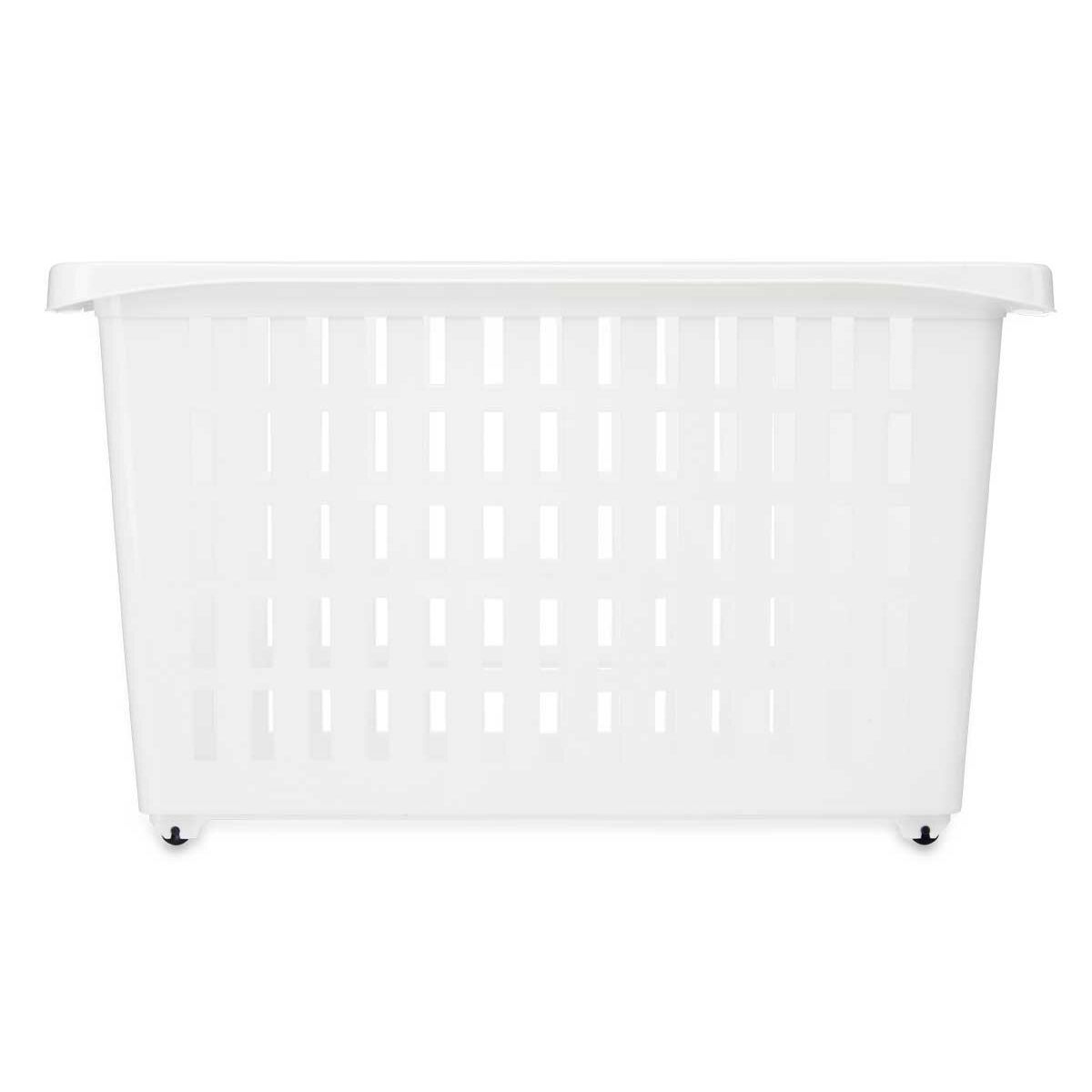 Cestino Multiuso Con ruote Bianco Plastica 17,5 x 26 x 46 cm (12 Unità)