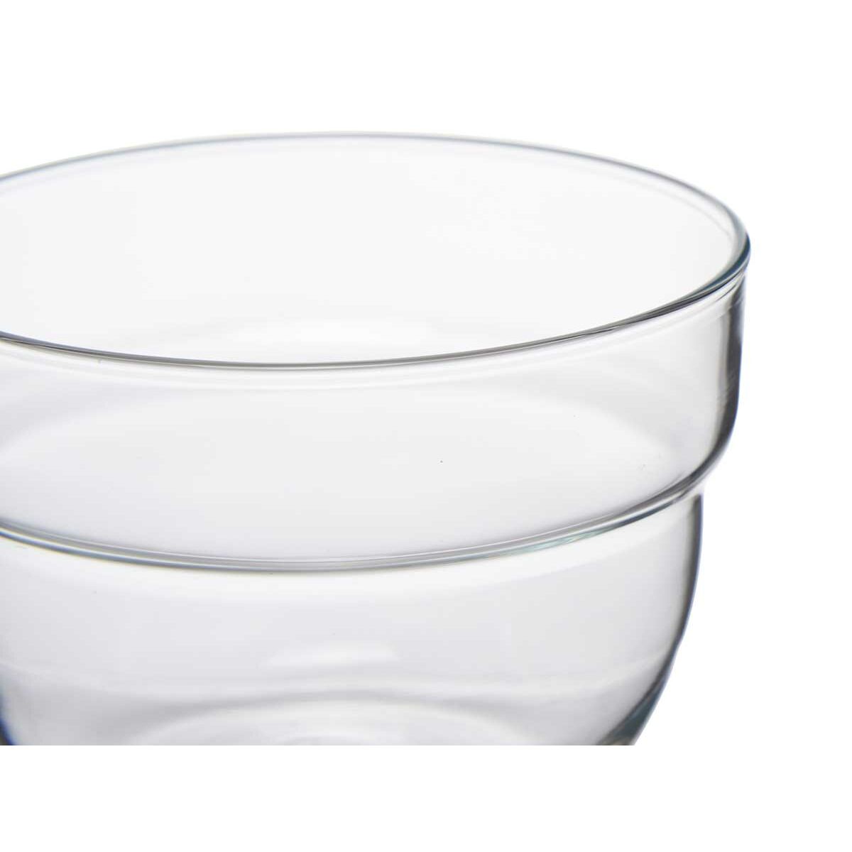 Set di Ciotole Motto Trasparente Vetro 200 ml (8 Unità)
