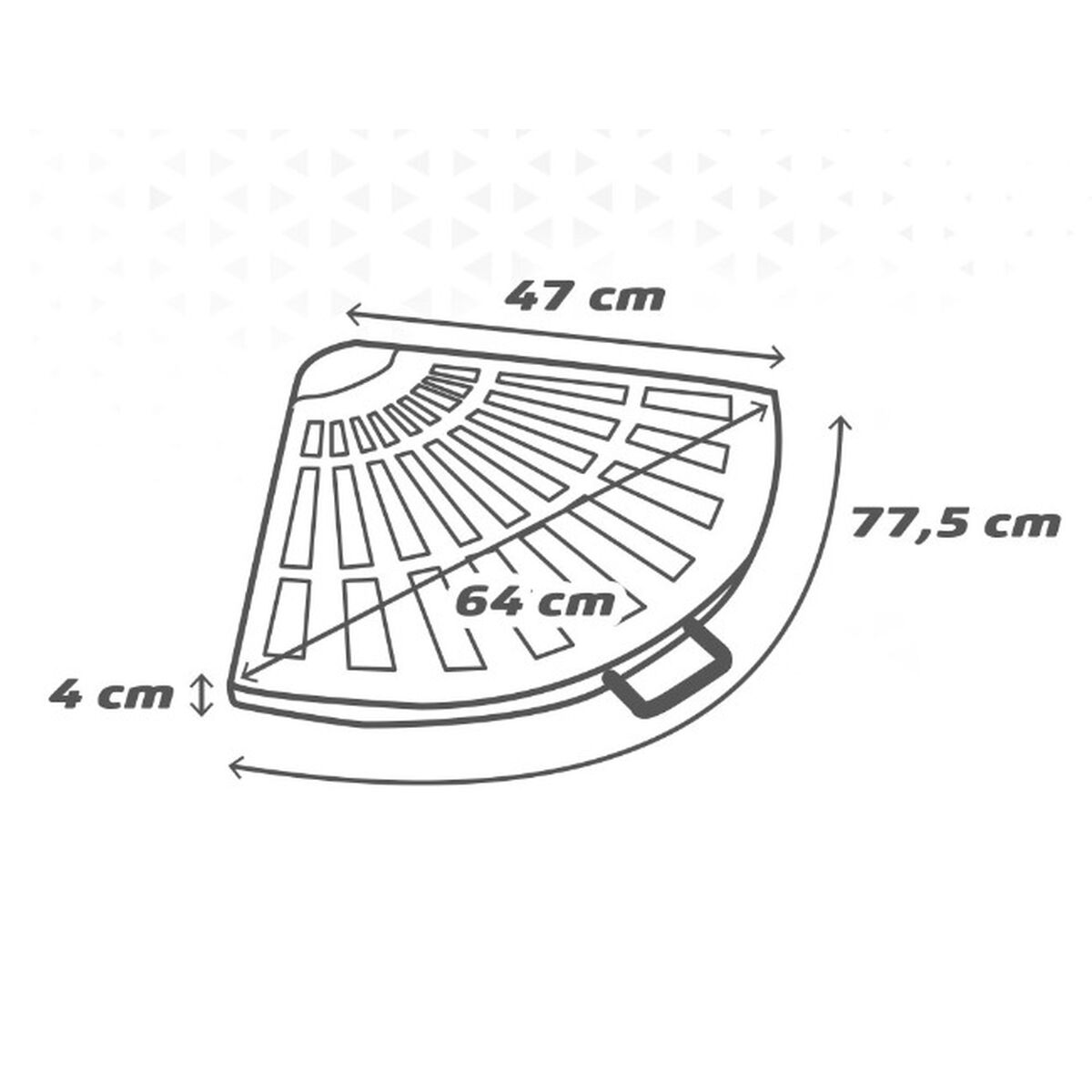 Base per Ombrellone Aktive 47 x 4 x 64 cm Nero Alluminio Poliresina
