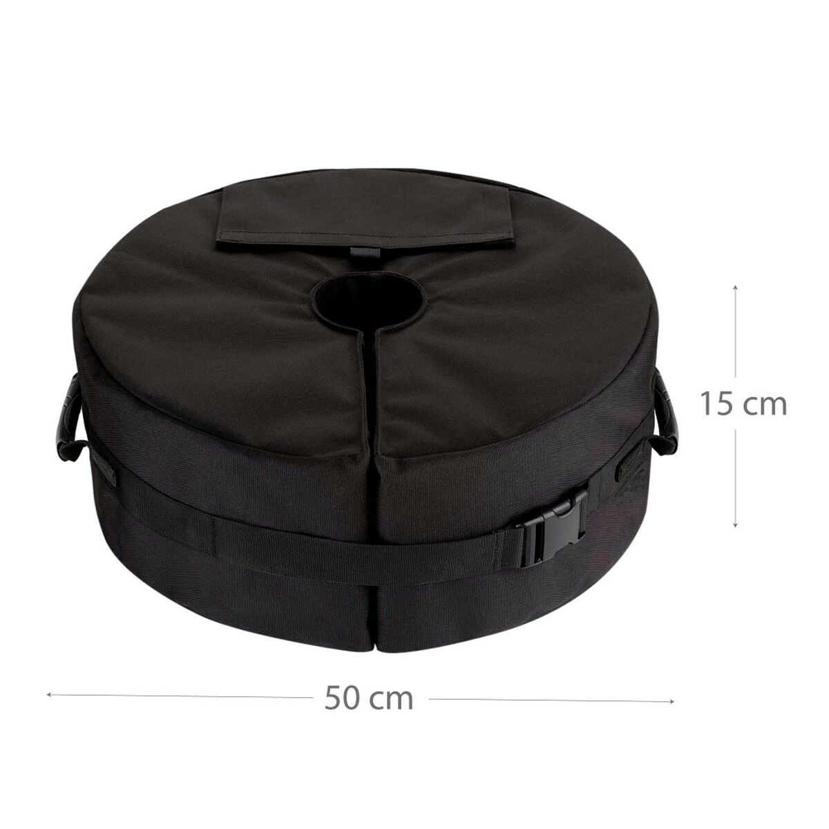 Base per Ombrellone Aktive 50 x 15 x 50 cm Poliestere (6 Unità)