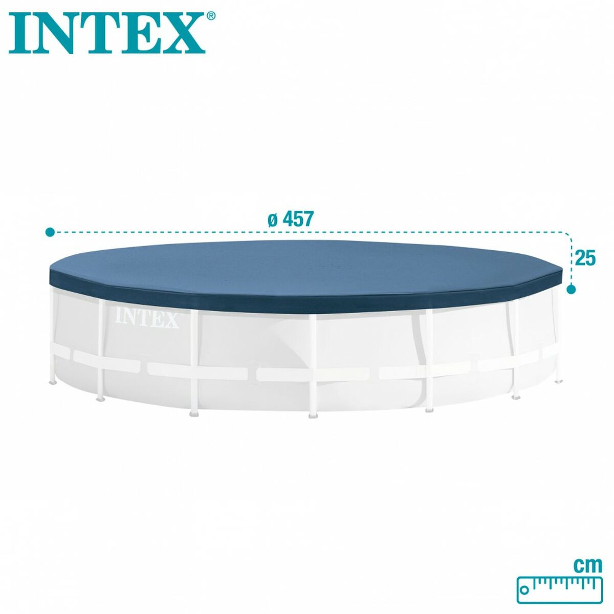 Copertura per piscina Intex 28032 457 x 25 x 457 cm