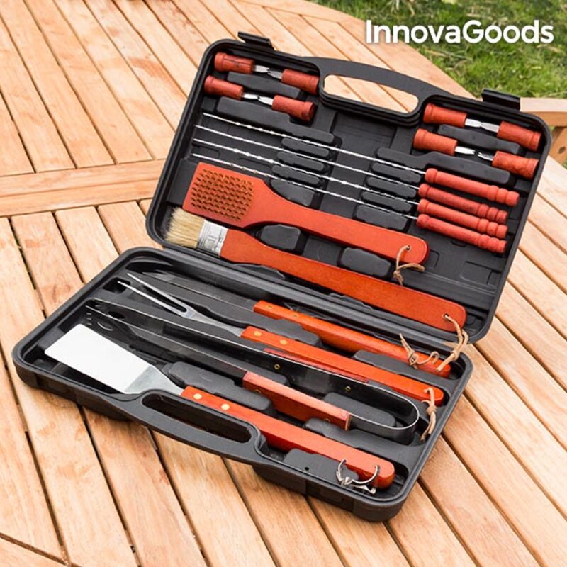 Valigetta per Barbecue InnovaGoods (18 Pezzi)