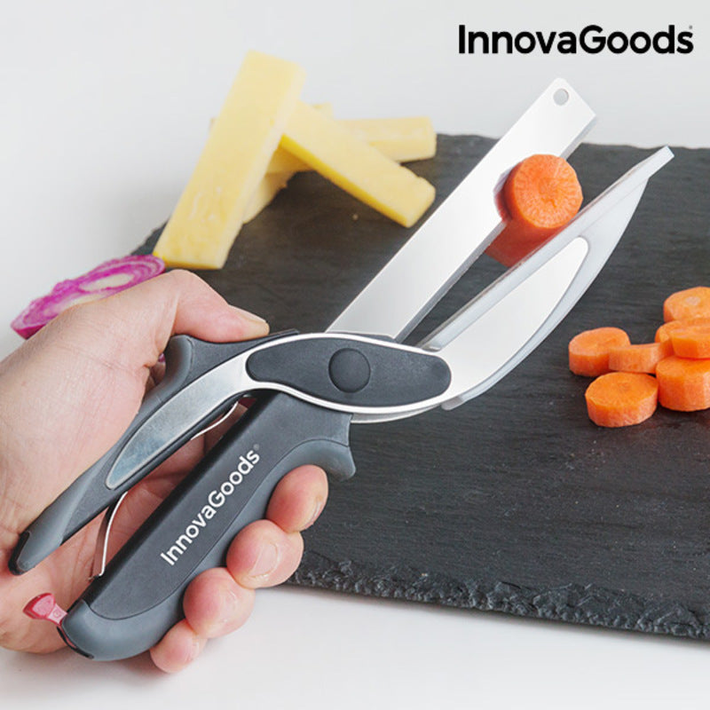 Coltello-Forbici con Mini Tagliere Integrato Scible InnovaGoods
