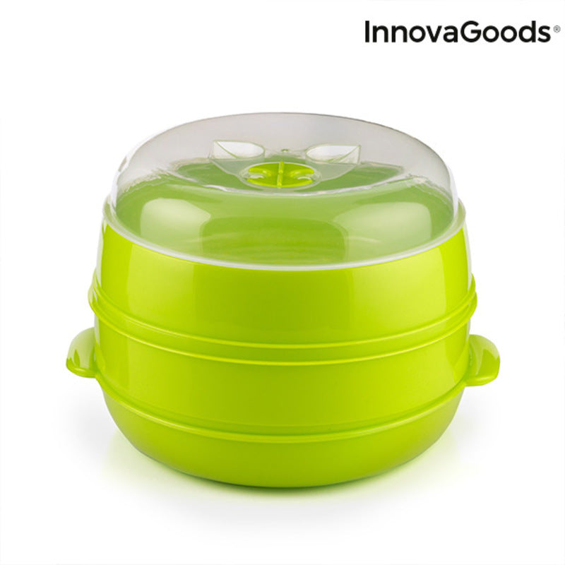 Vaporiera Doppia per Microonde Fresh InnovaGoods