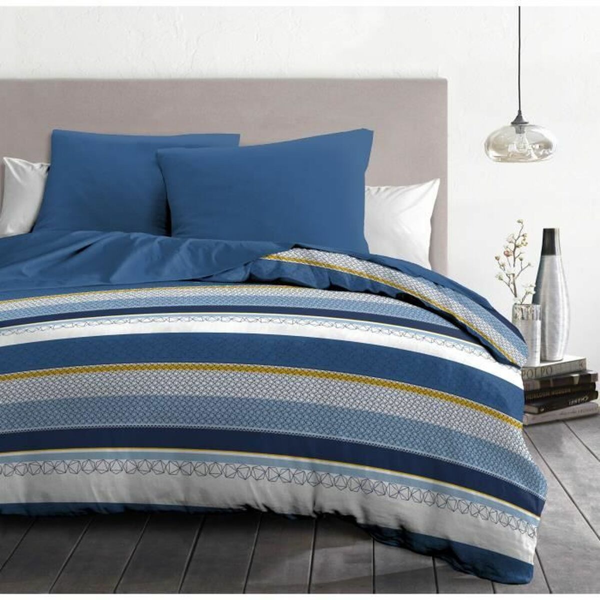 Set di copripiumino HOME LINGE PASSION Azzurro 240 x 260 cm