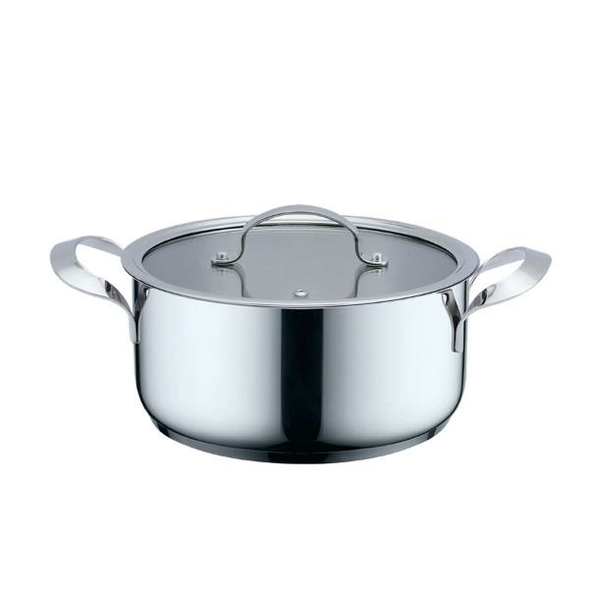 Casseruola con coperchio Haeger Grigio Ø 24 cm