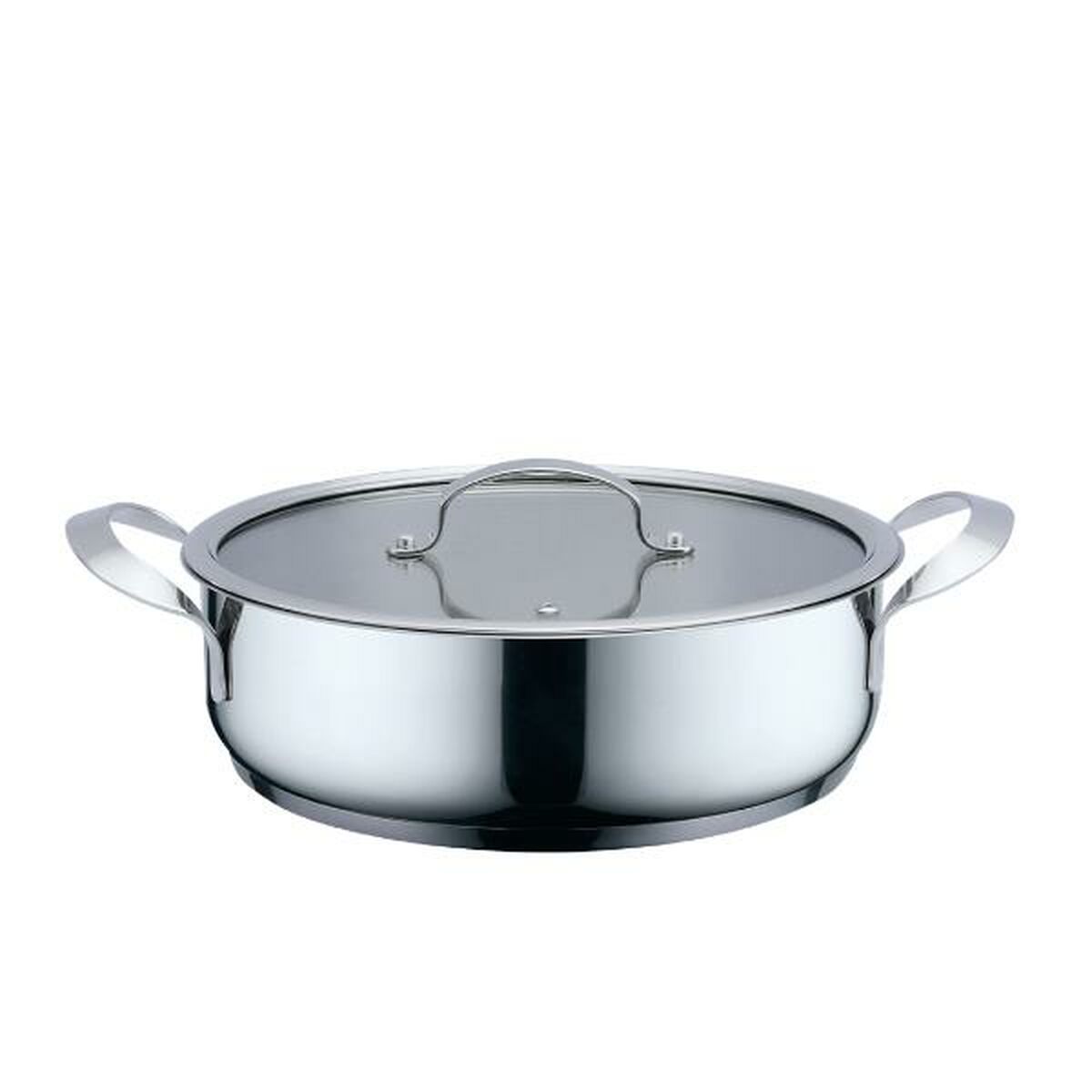 Casseruola con coperchio Haeger Grigio Ø 24 cm