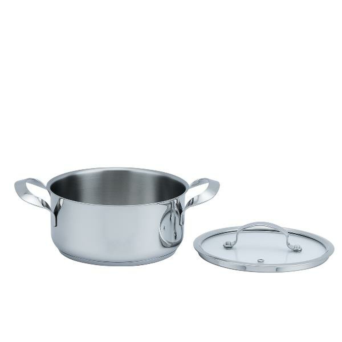 Casseruola con coperchio Haeger Grigio Ø 16 cm