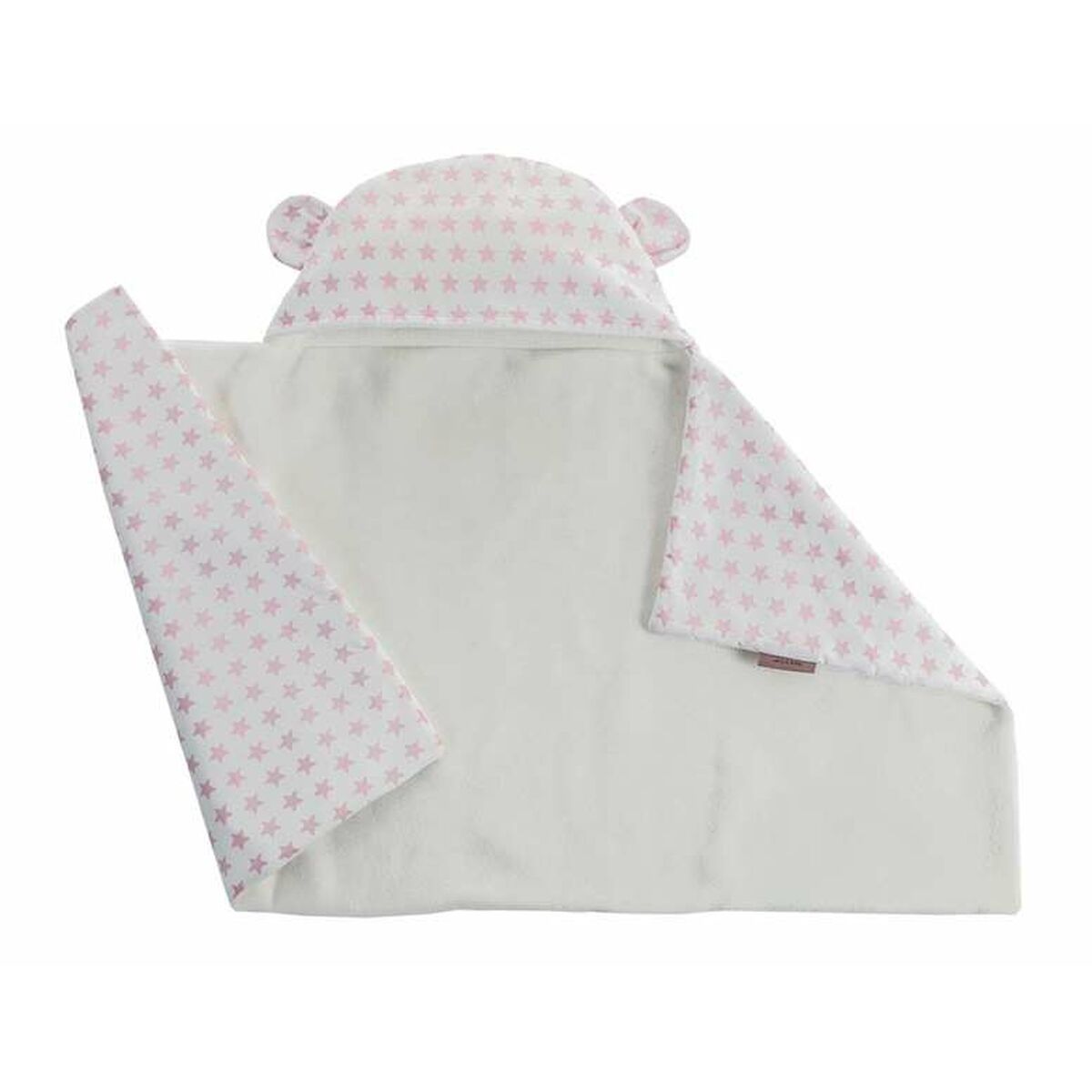 Coperta per Neonato Reversibile Con cappuccio 90 x 66 cm Stelle