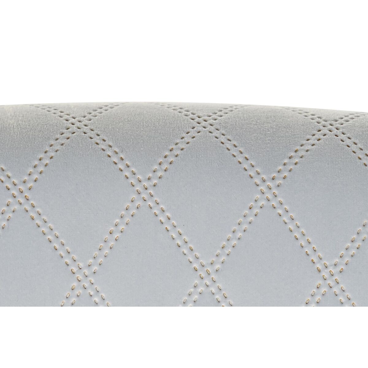 Poltrona DKD Home Decor Nero Metallo Blu cielo (76 x 76 x 82 cm)