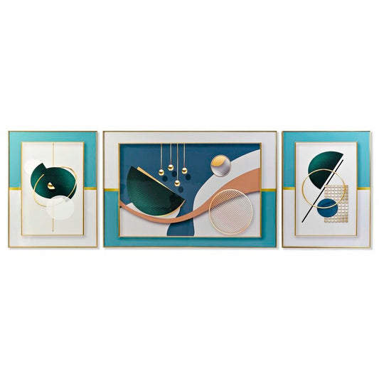 Set di 3 quadri DKD Home Decor Moderno (240 x 3 x 80 cm)