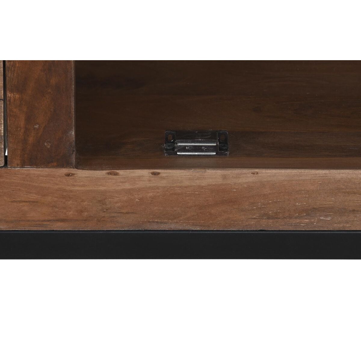 Stand Espositore DKD Home Decor Marrone Teca Metallo (160 x 40 x 175 cm)