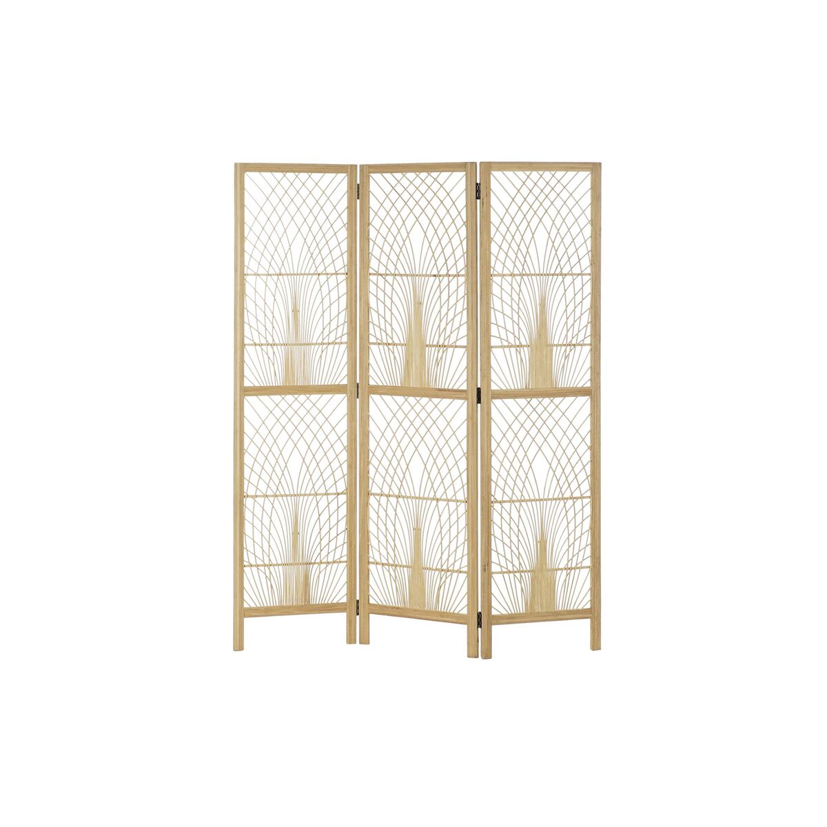Paravento DKD Home Decor 136 x 2,5 x 180 cm Metallo Bambù 30 x 40 cm