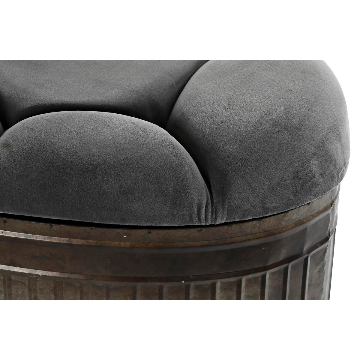 Panca DKD Home Decor Grigio Metallo 117 x 42 x 47 cm