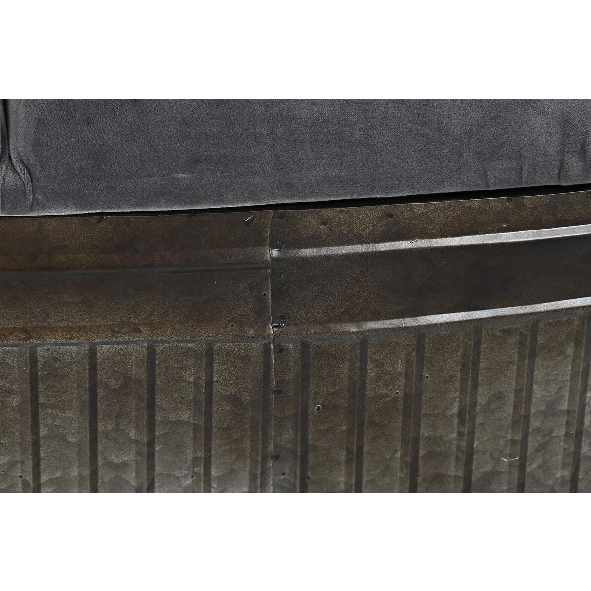 Panca DKD Home Decor Grigio Metallo 117 x 42 x 47 cm