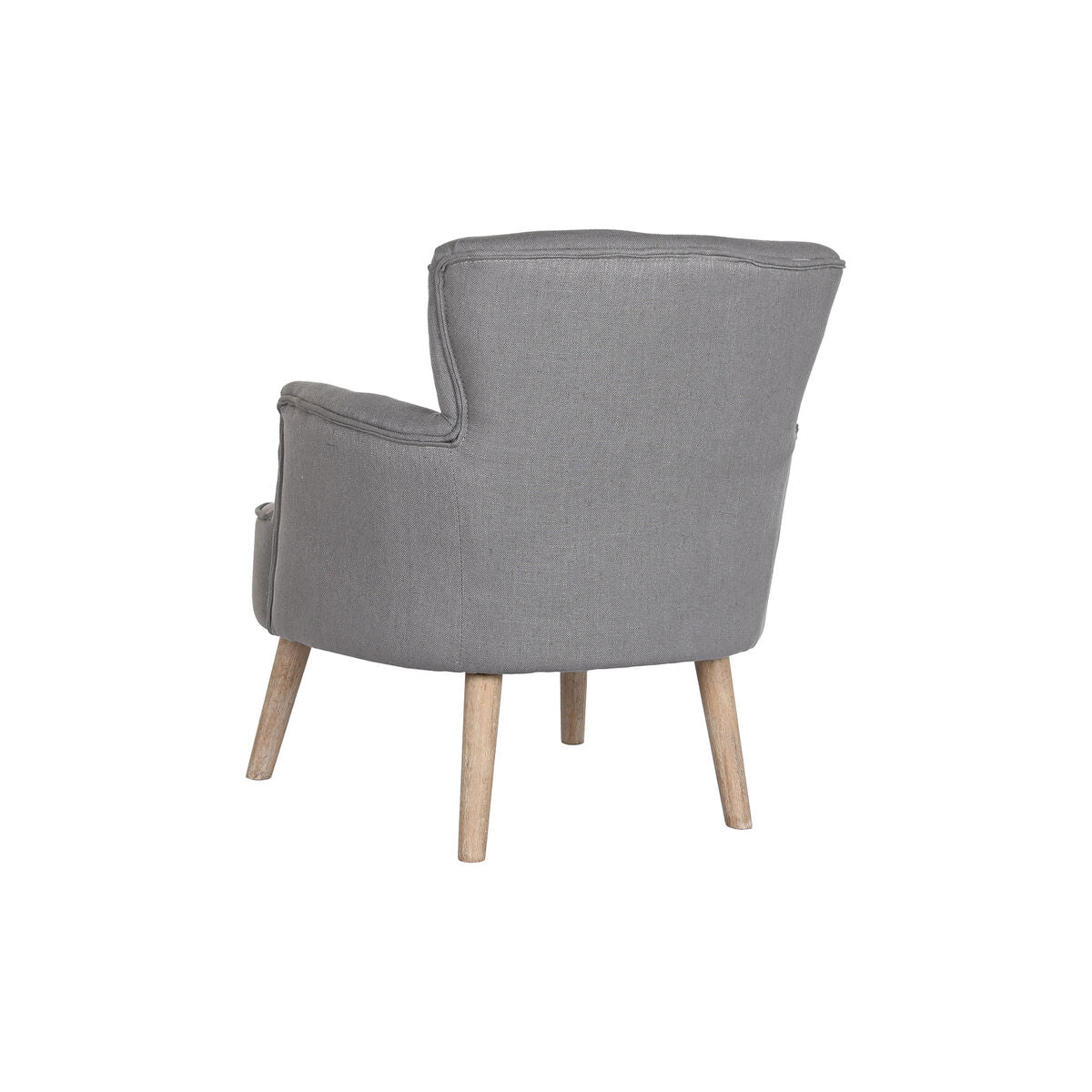 Poltrona DKD Home Decor Abete Poliestere Grigio scuro (66 x 70 x 88 cm)