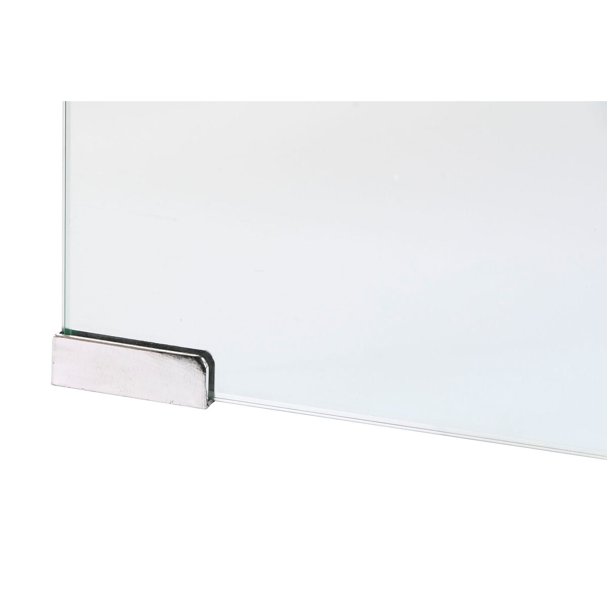 Comodino DKD Home Decor Bianco Trasparente Cristallo Legno MDF 50 x 40 x 45,5 cm